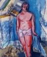 Figure con bandiera e flauto