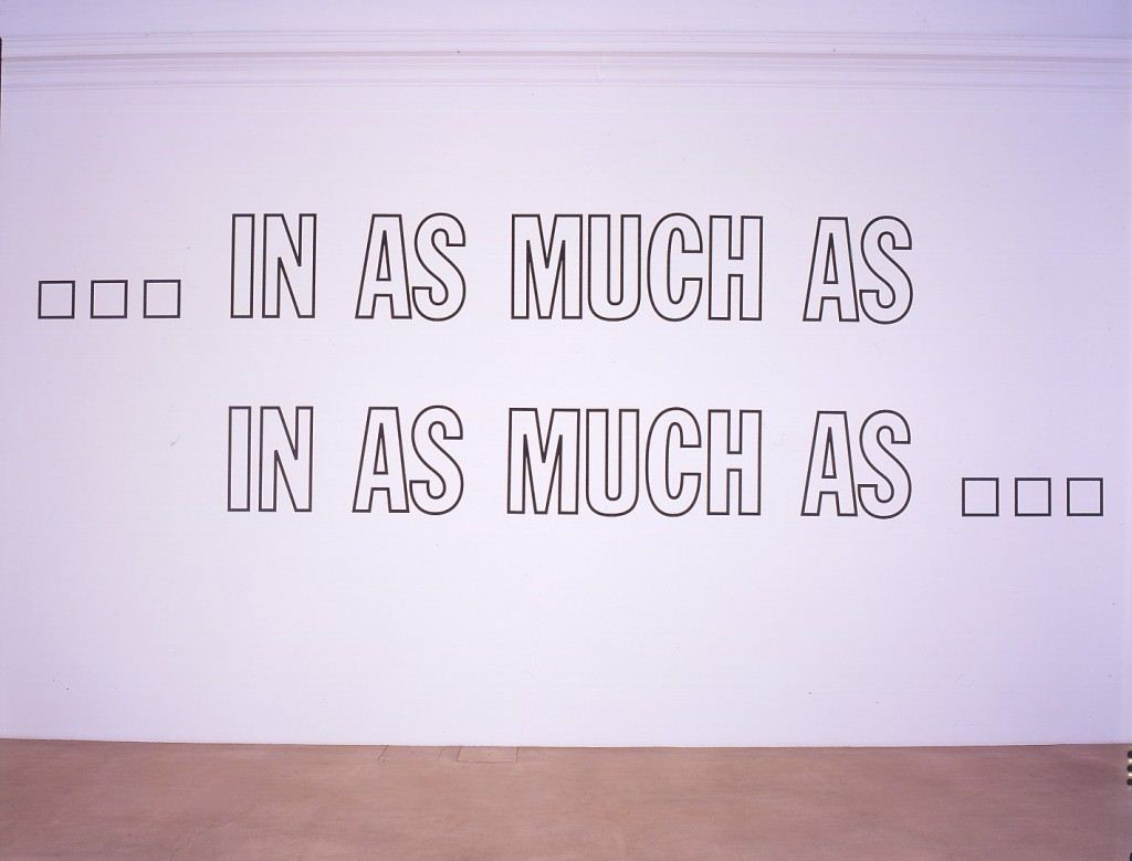 Lawrence Weiner Made to Produce a Spark