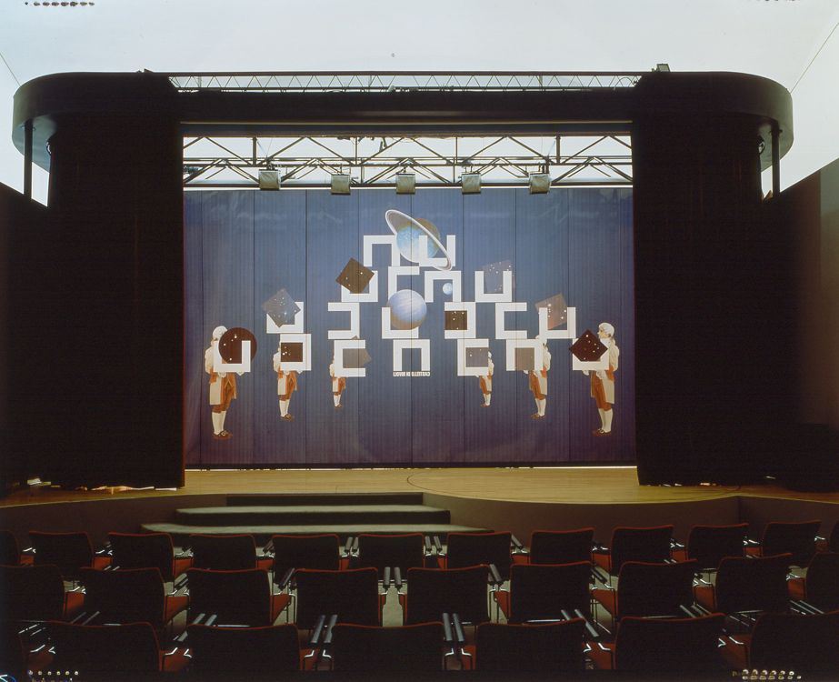 Sipario e Fondale per il Teatro del Castello di Rivoli (Curtain and Backdrop for the Theater at Castello di Rivoli)