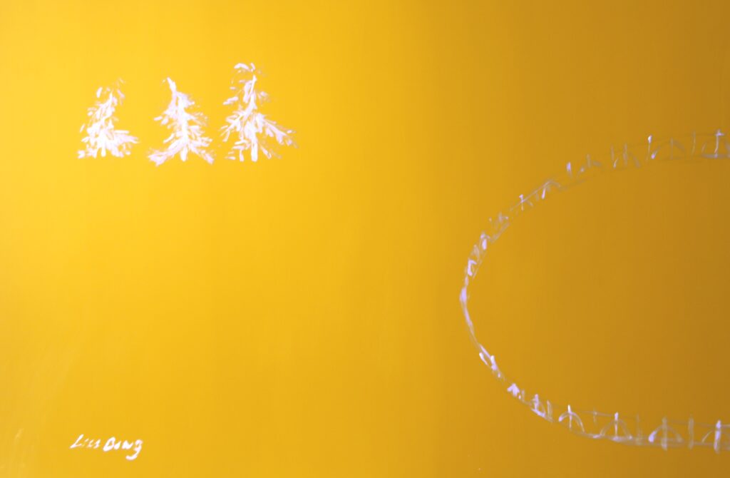 Opera "The Remaining Landscape 13 (Il paesaggio che rimane 13)" di Liu Ding