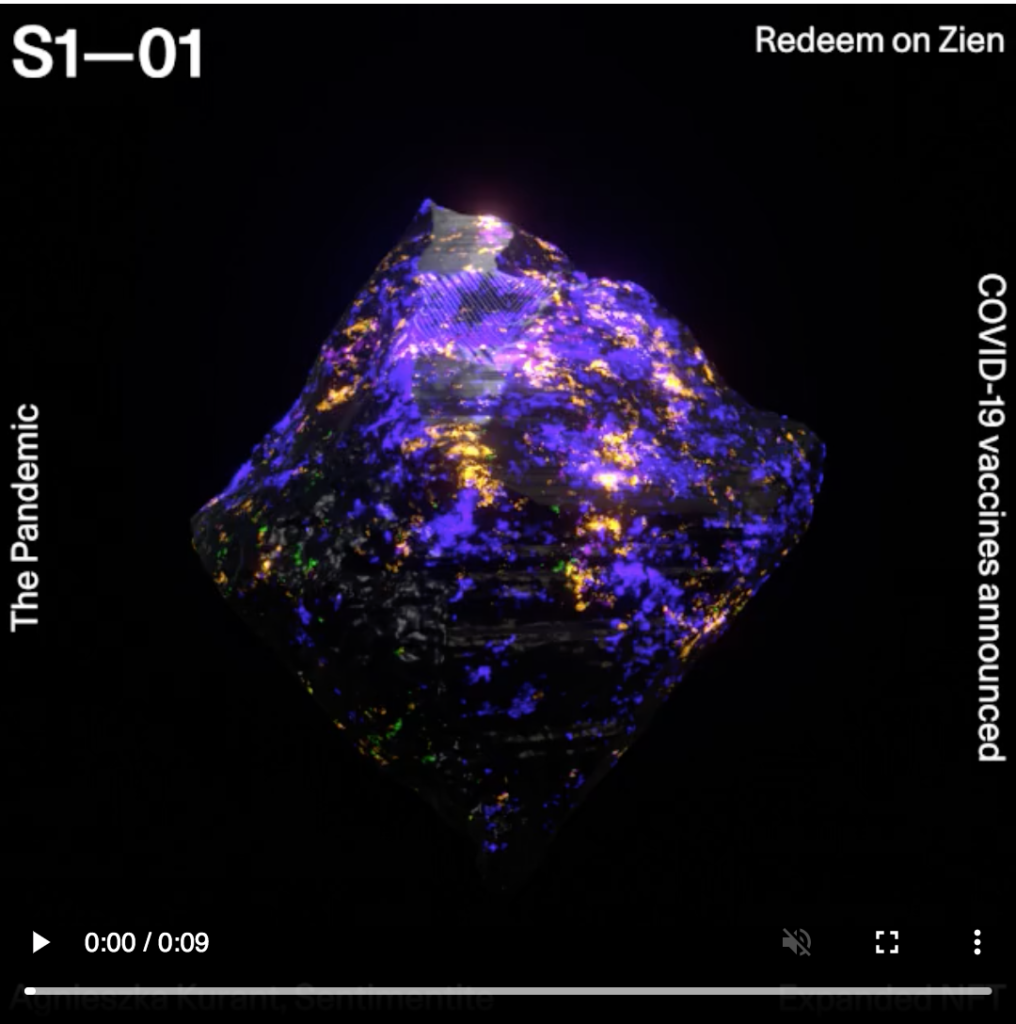 Sentimentite #57 (COVID-19 vaccines announced) by Agnieszka Kurant