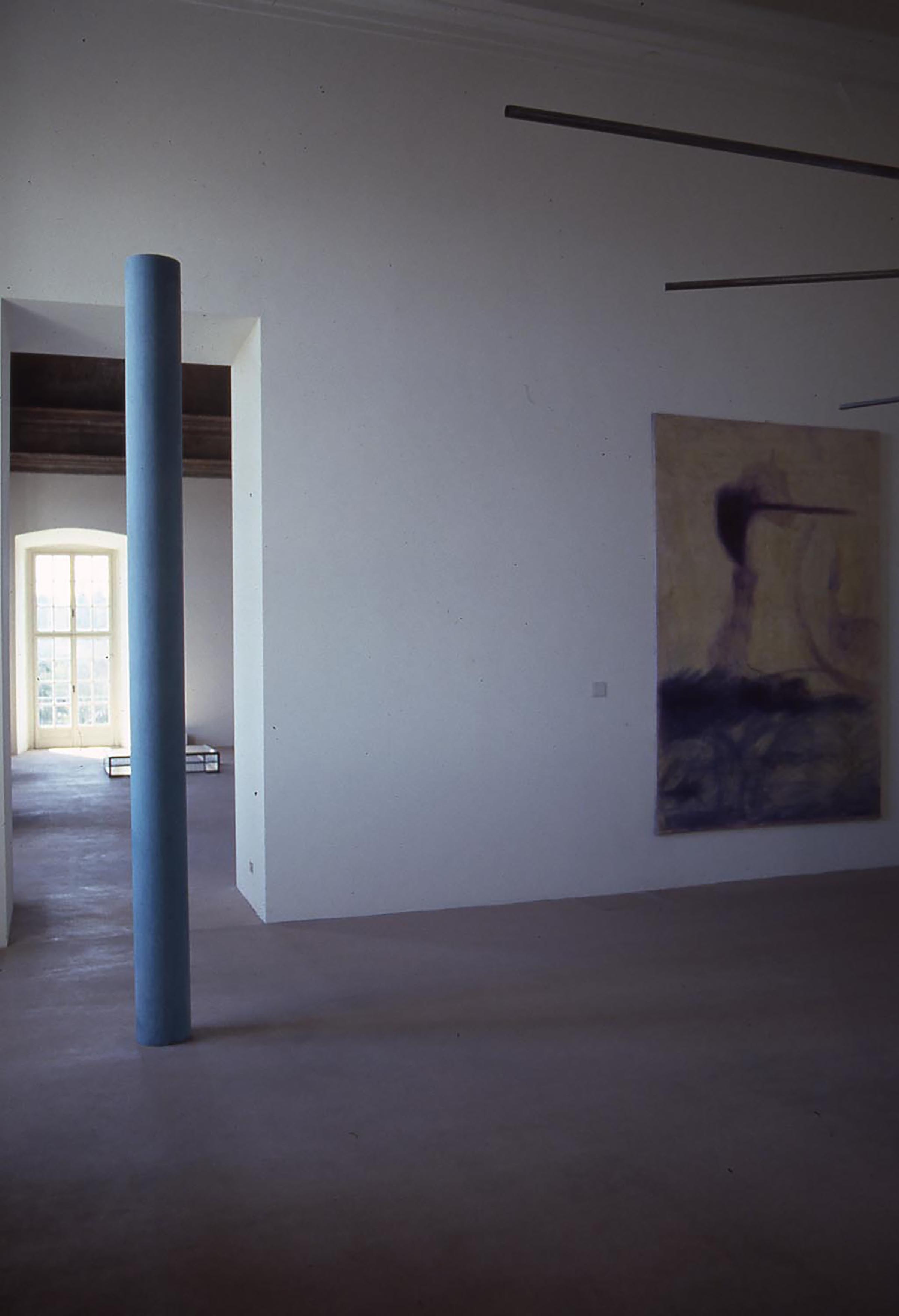 Ettore Spalletti, Colonna di colore, 1980 e Sigmar Polke, Senza titolo, 1983