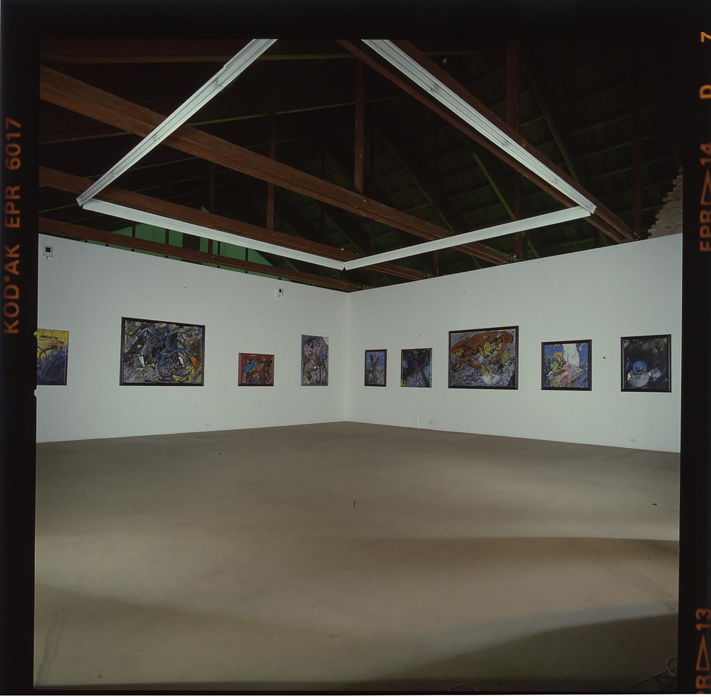 u0022Rennweg. Christian Ludwig Attersee - Gu00fcnter Brus - Hermann Nitsch - Walter Pichler - Arnulf Raineru0022, veduta espositiva