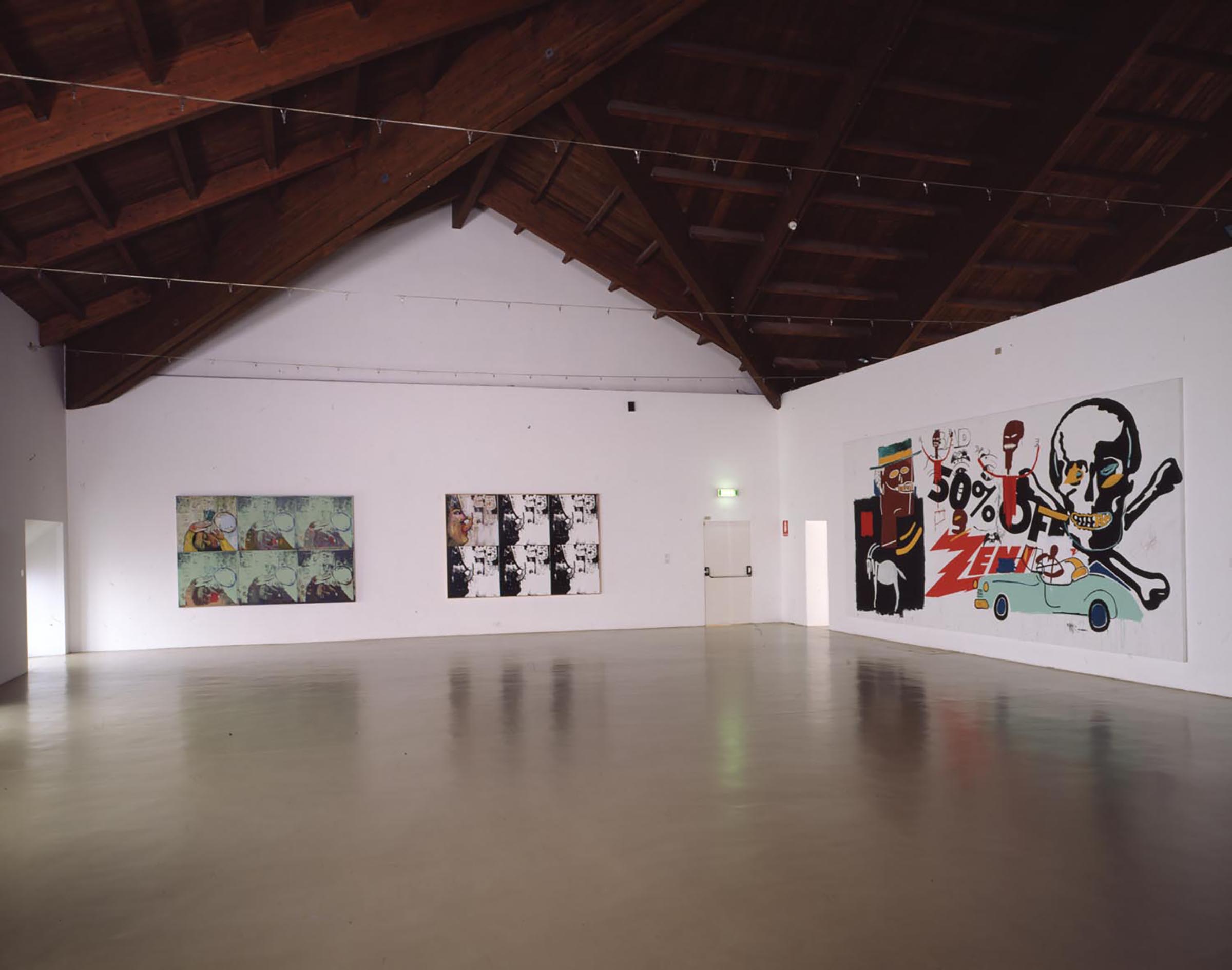 Andy Warhol, Jean-Michel Basquiat and Francesco Clemente, Pure, 1984; Andy Warhol, Jean-Michel Basquiat and Francesco Clemente, Pole Star (1984) and Andy Warhol and Jean-Michel Basquiat, Zenith, 1985