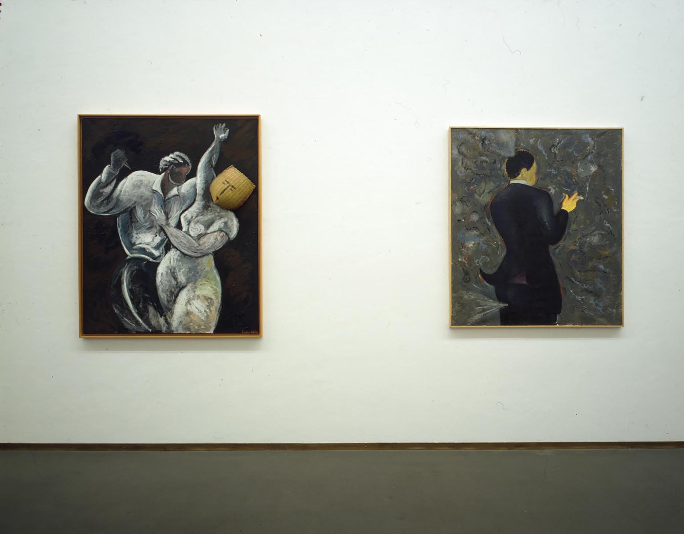 Sandro Chia, Volto scandaloso, 1981, Fumatore con guanto giallo, 1980